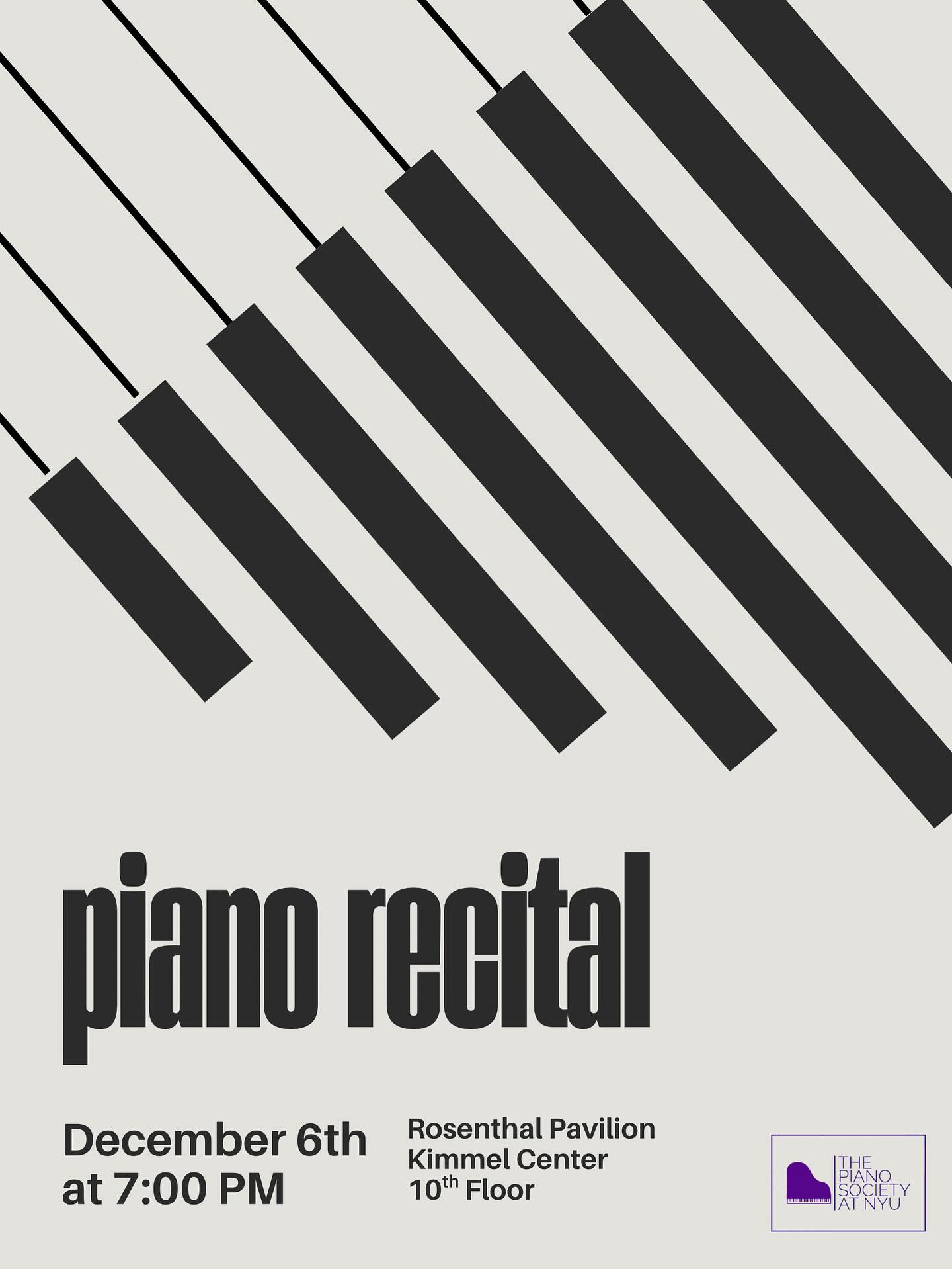 Fall 2025 End-of-Semester Recital event cover